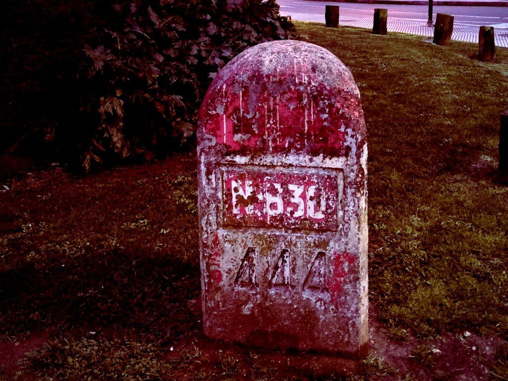 This lawn has been milestoned